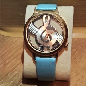 Blue Music Watch